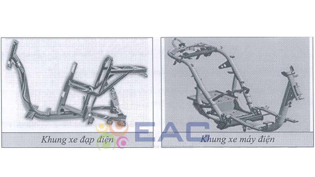 Hình 1-2: Khung xe đạp điện, xe máy điện